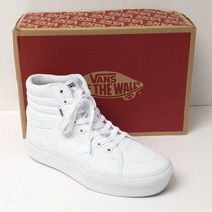 Vans Filmore High Platform Sneakers, White, Women's 8 M